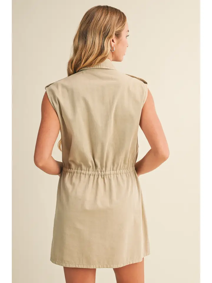 Sleeveless Pocket Dress