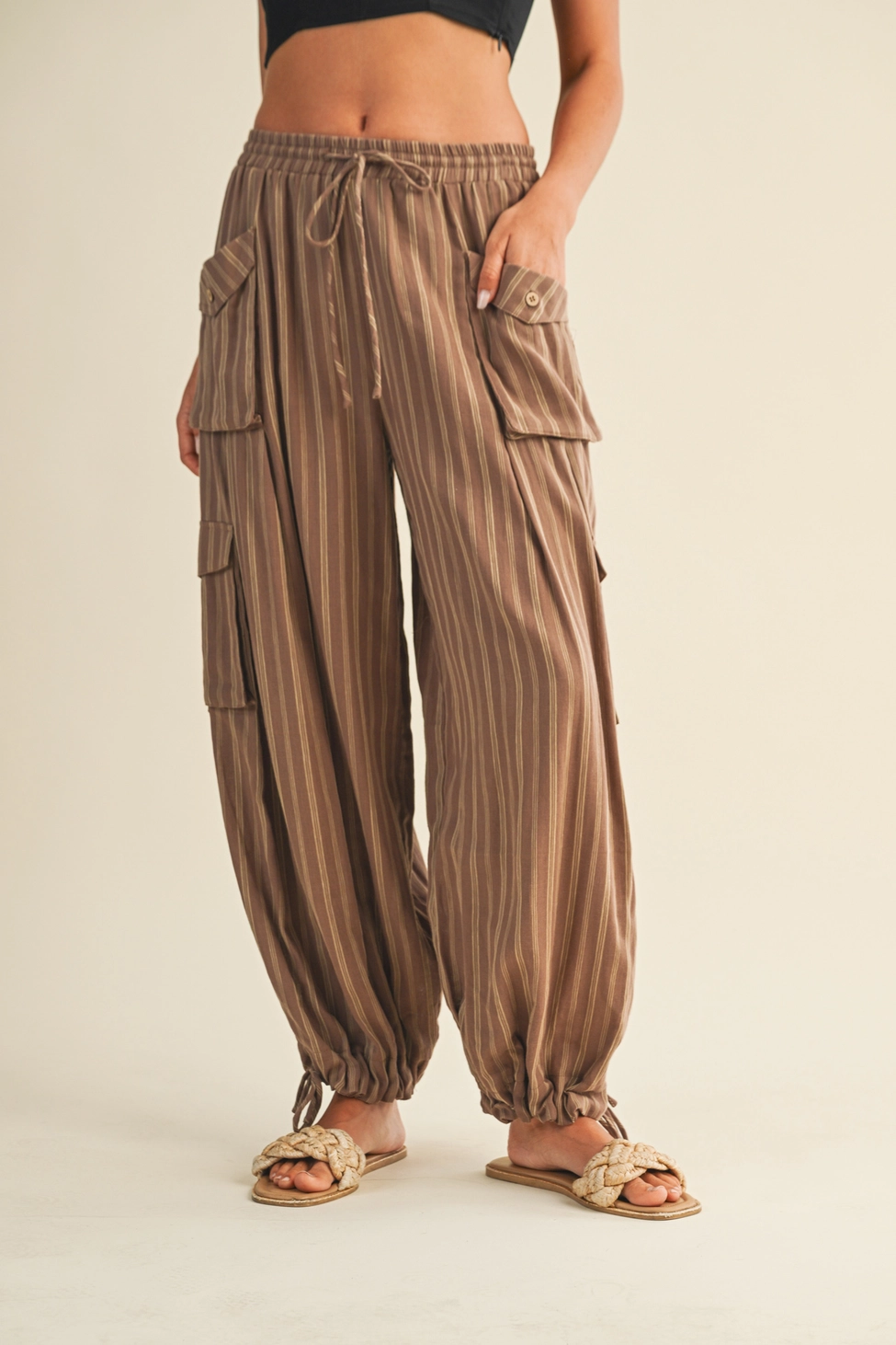 Striped Cargo Pant