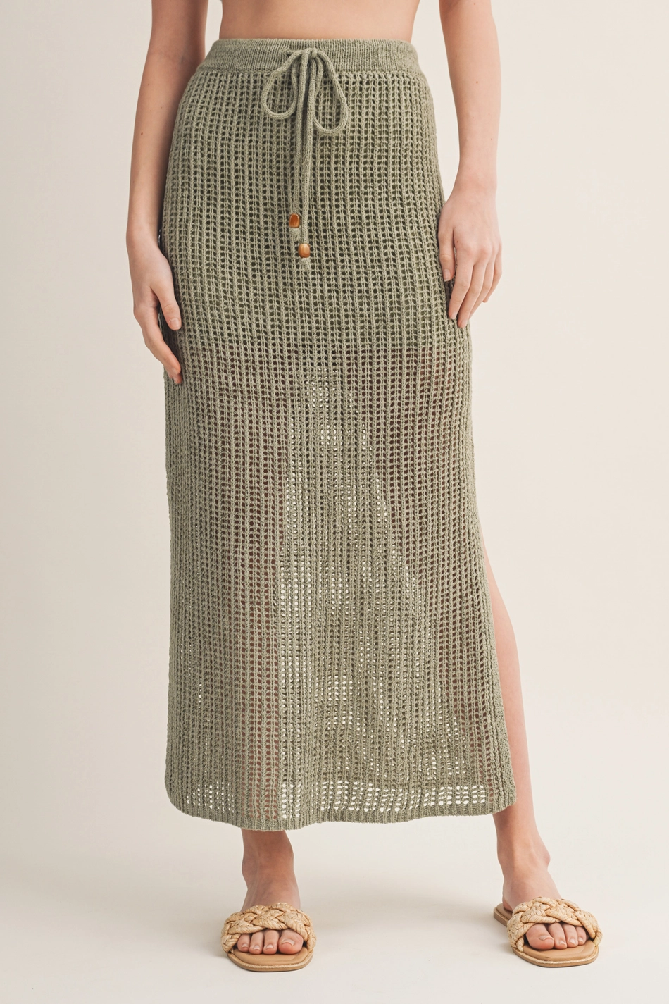Crochet Drawstring Skirt