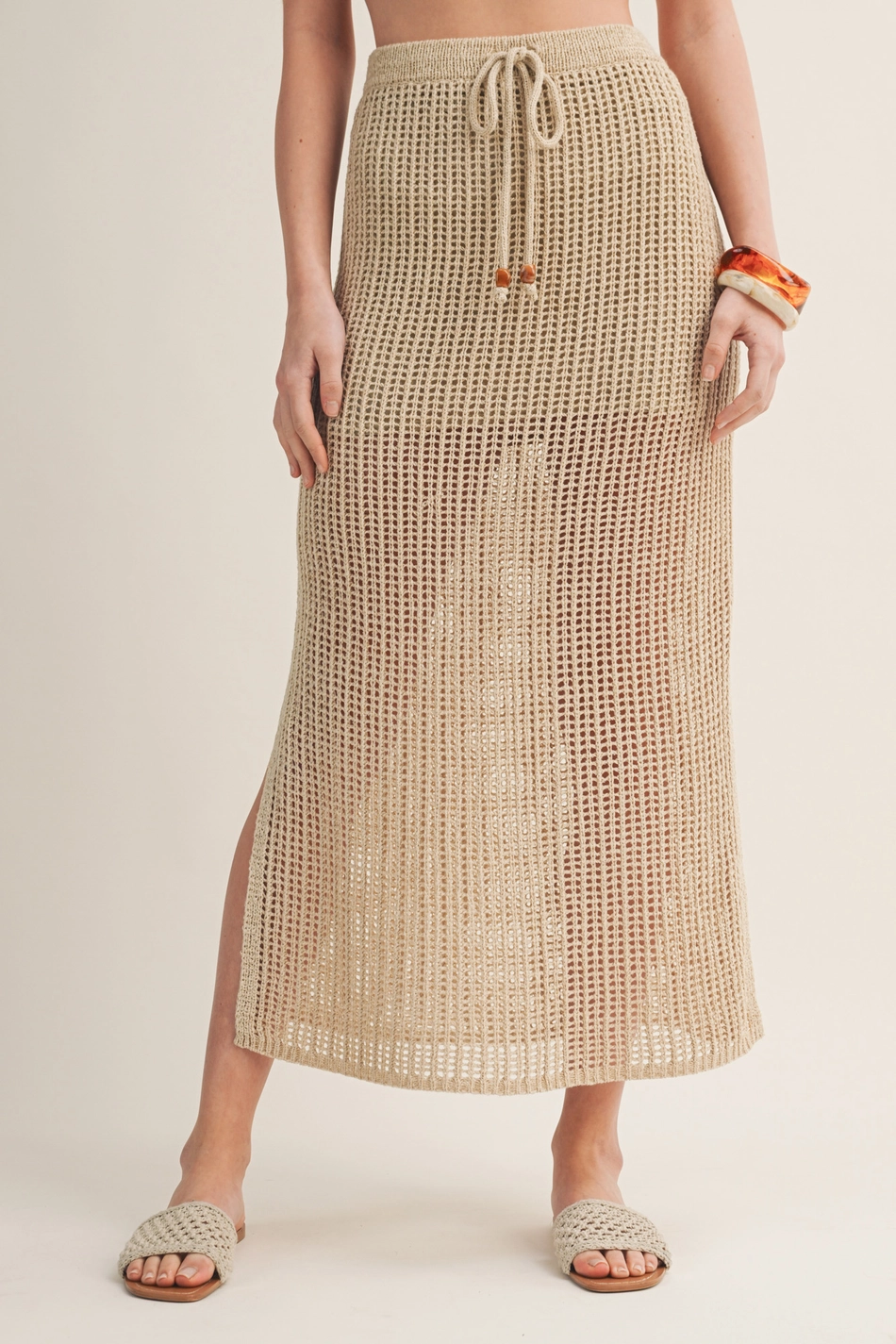 Crochet Drawstring Skirt