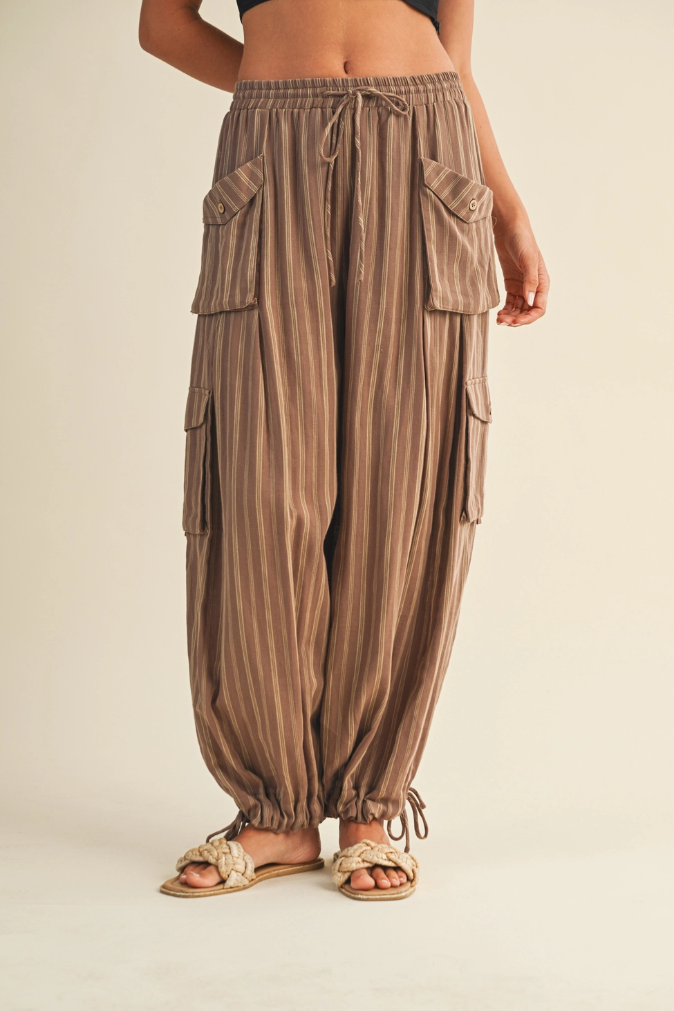 Striped Cargo Pant