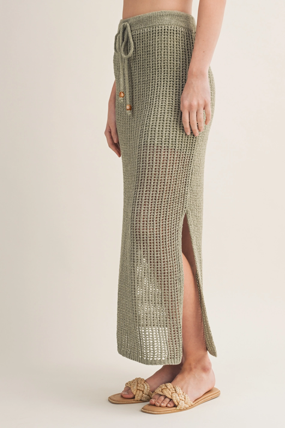 Crochet Drawstring Skirt