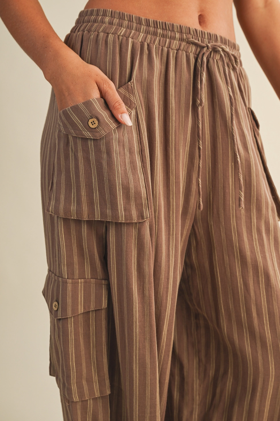 Striped Cargo Pant