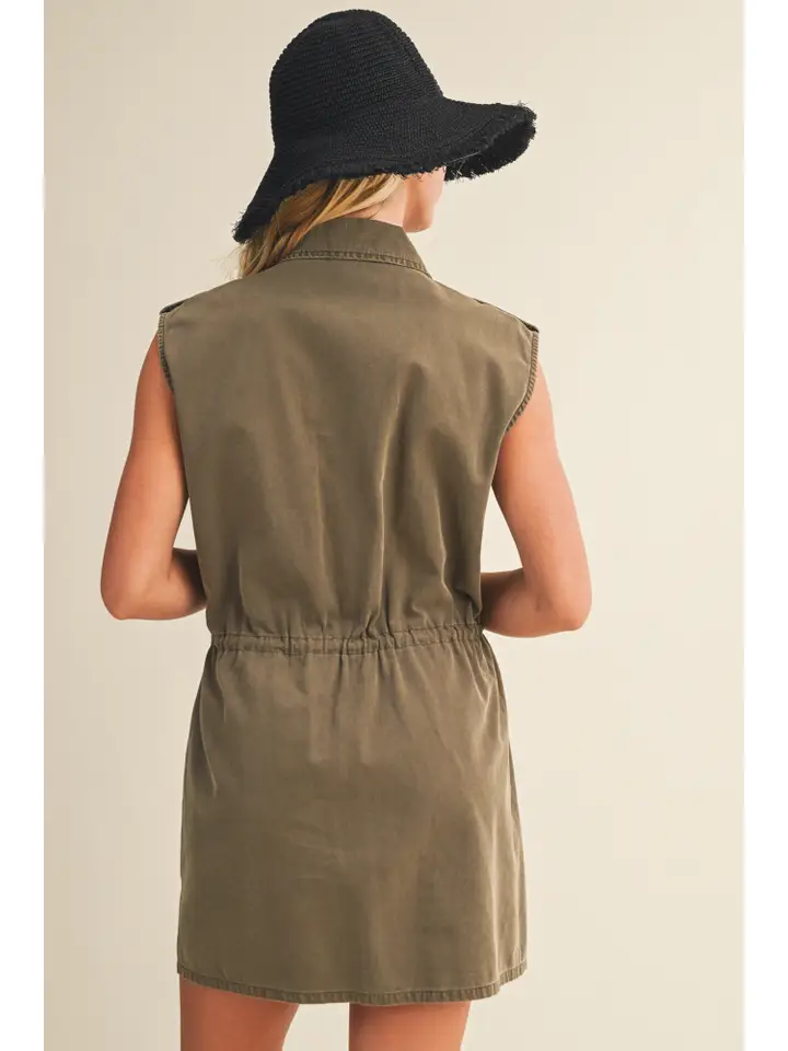 Sleeveless Pocket Dress