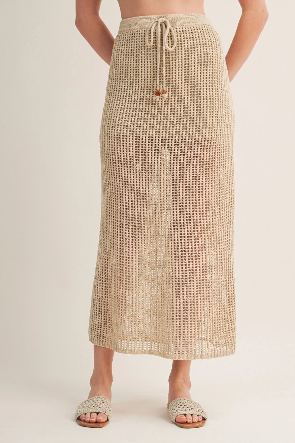 Crochet Drawstring Skirt
