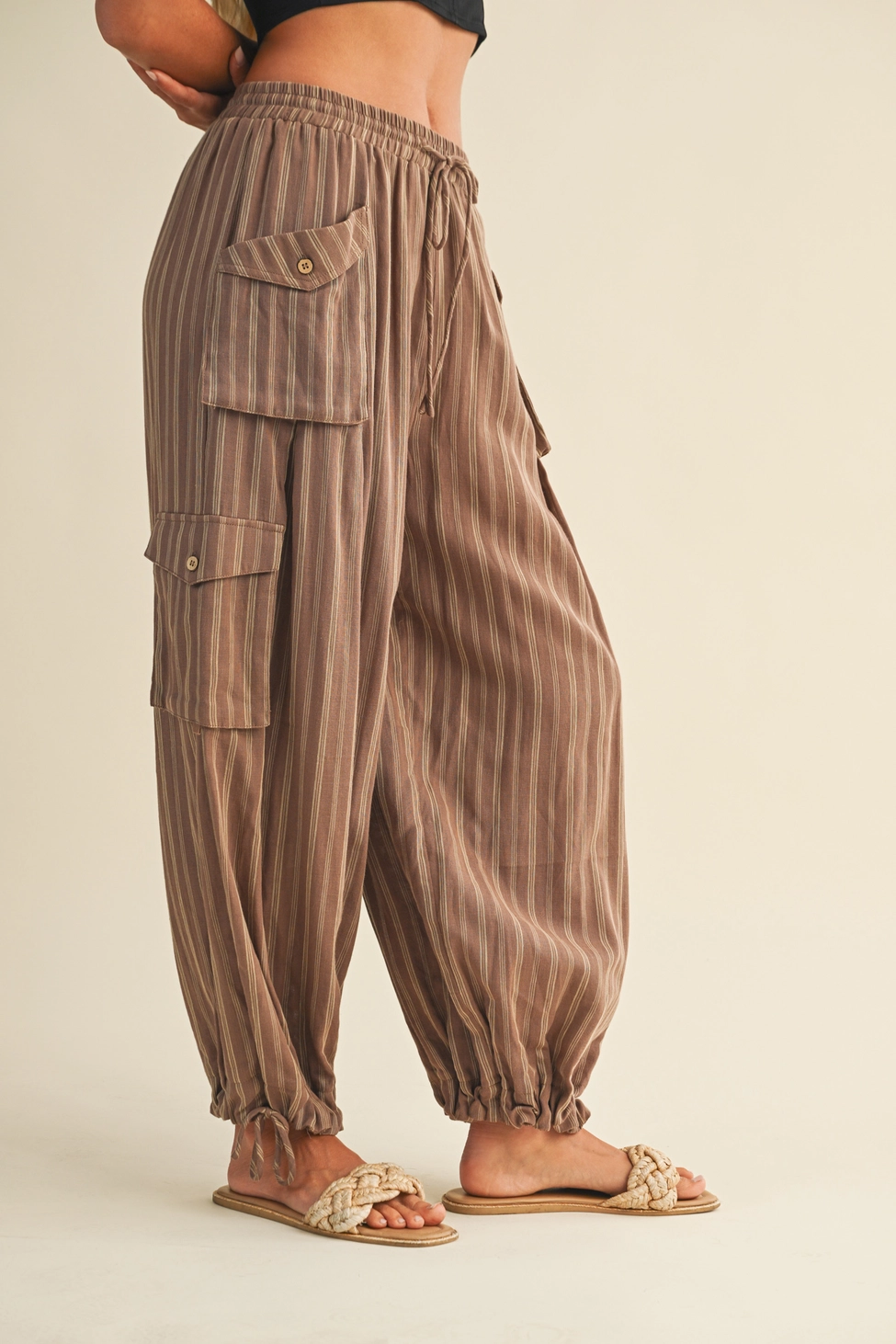 Striped Cargo Pant