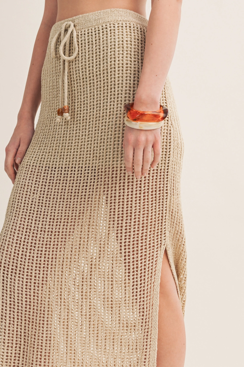 Crochet Drawstring Skirt